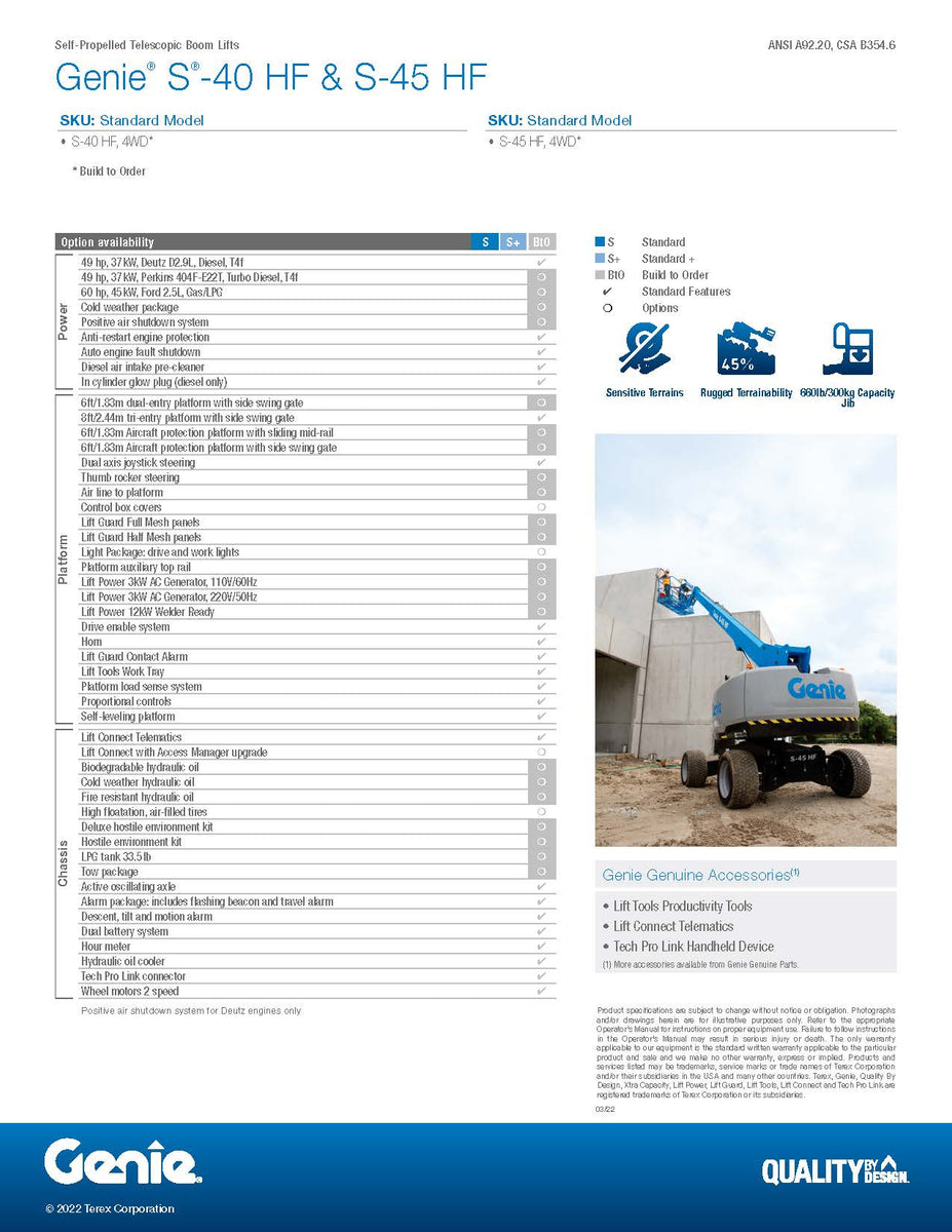 40 ft, Diesel, Telescopic Boom Lift For Sale - High Reach 2