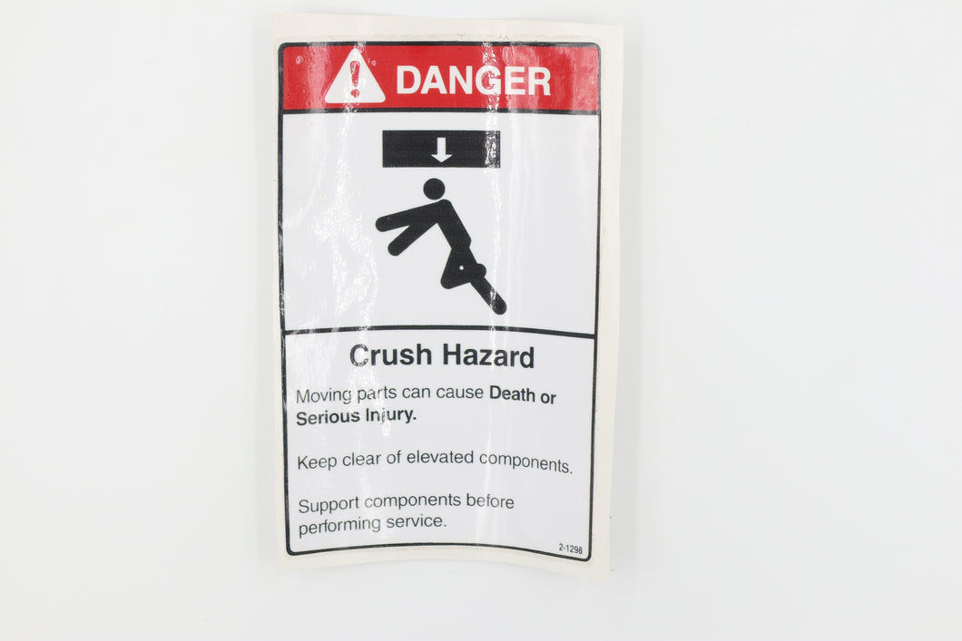 GN-OVERHEAD CRUSH HAZARD