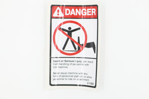 GN-DECAL,NOT A MAN LIFT