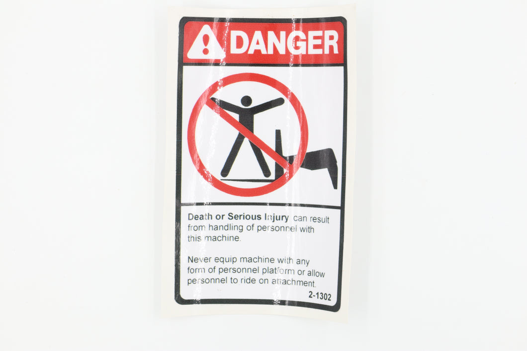 GN-DECAL,NOT A MAN LIFT
