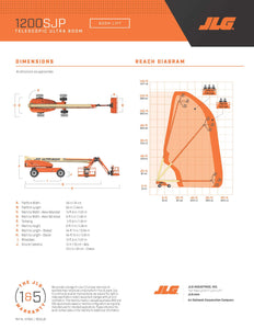 120 ft, Diesel, Telescopic Boom Lift For Sale