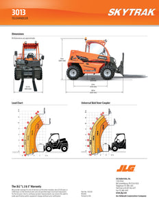 13 ft, 2,700 lb, Diesel, Telehandler For Sale