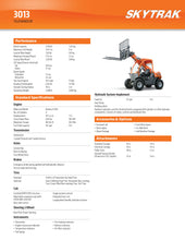 Load image into Gallery viewer, 13 ft, 2,700 lb, Diesel, Telehandler For Rent