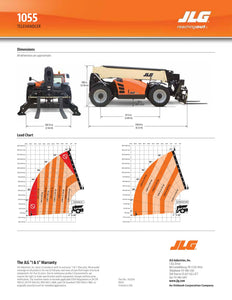 55 ft, 10,000 lb, Diesel, Telehandler For Rent