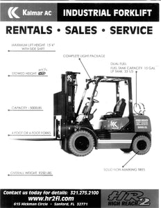5,000 lb, Dual Fuel, Industrial/Warehouse Forklift For Rent