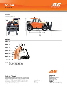 18 ft, 5,500 lb, Diesel, Telehandler For Rent