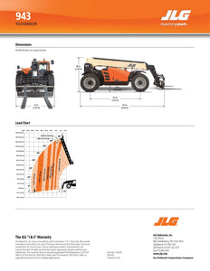 43 ft, 9,000 lb, Diesel, Telehandler For Rent