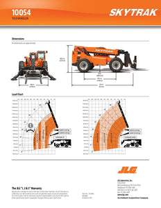 53 ft, 10,000 lb, Diesel, Telehandler For Sale