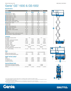 19 ft, Electric, Scissor Lift For Sale